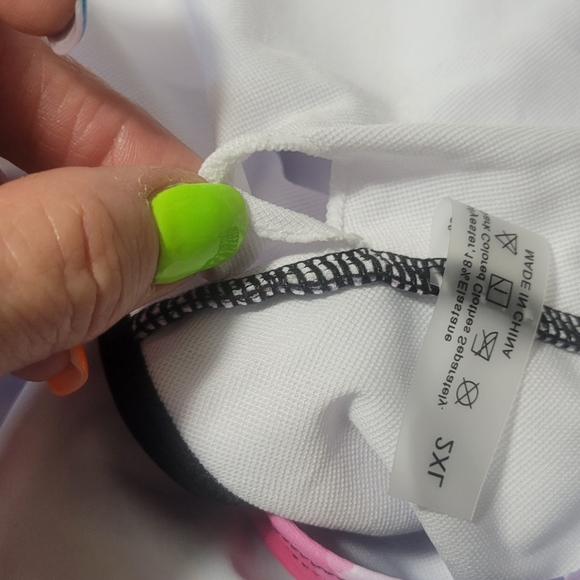 Plus size 2XL 2 pcs. Swim set with boyshorts. New. Dual adj. Straps - Picture 7 of 13